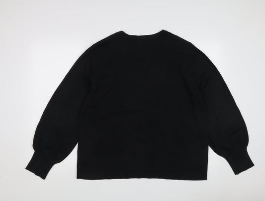 Womens UK Size 20 Very Black Pullover Jumper
