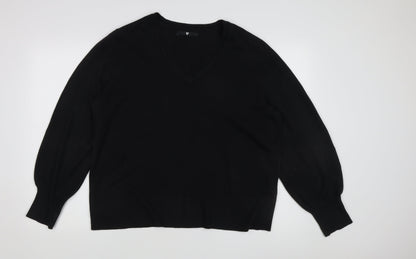 Womens UK Size 20 Very Black Pullover Jumper