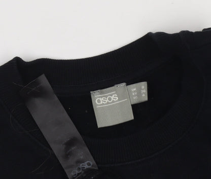 Womens UK Size 8 ASOS Black Pullover Sweatshirt