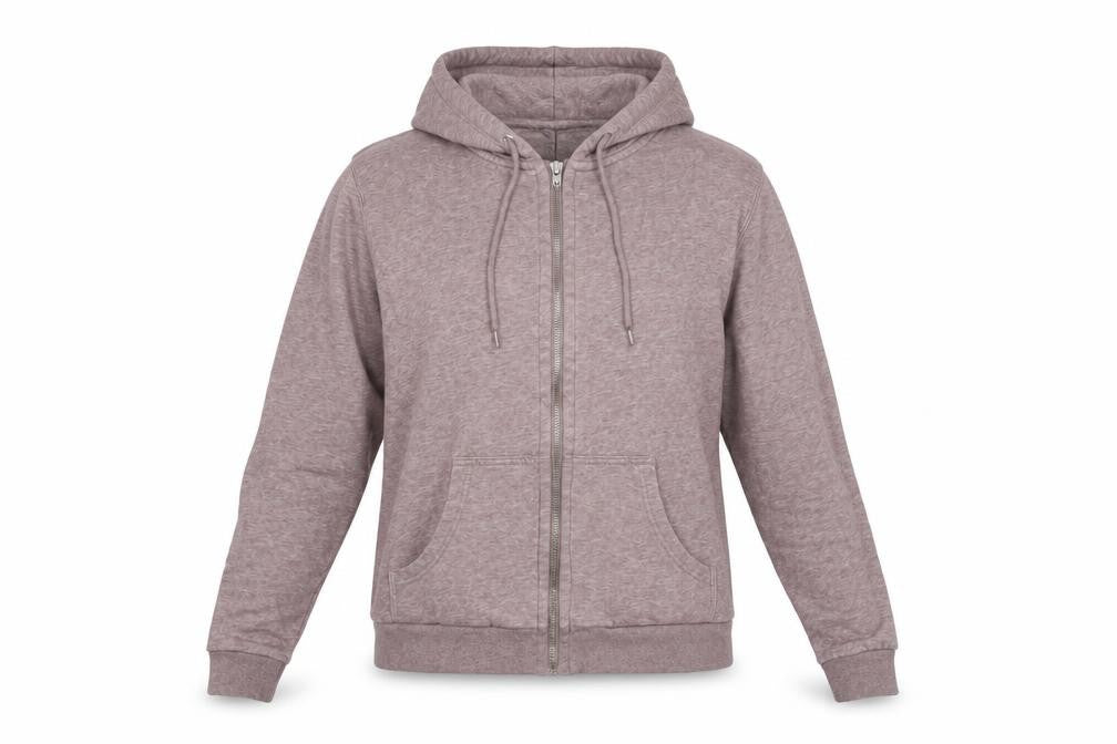 Womens UK Size M H&M Basics Pink Full Zip Hoodie