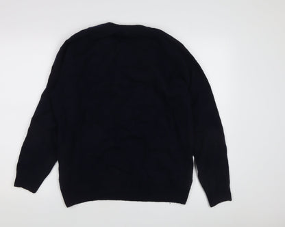 Lincoln Men's Black Pullover Jumper - Size L