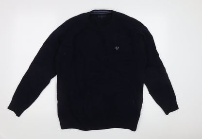Lincoln Men's Black Pullover Jumper - Size L