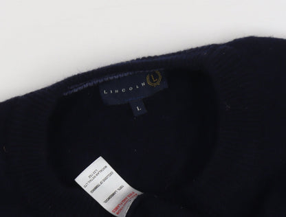 Lincoln Men's Black Pullover Jumper - Size L