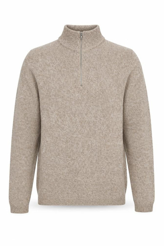 Mens UK Size XS ASOS Design Beige Full Zip Jumper