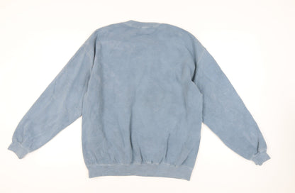 Topman Blue Men's Small Graphic Pullover Sweatshirt