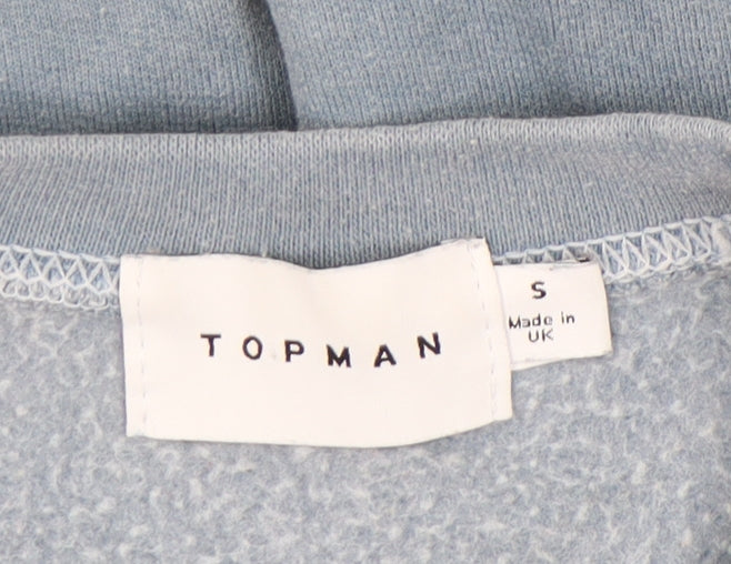 Topman Blue Men's Small Graphic Pullover Sweatshirt