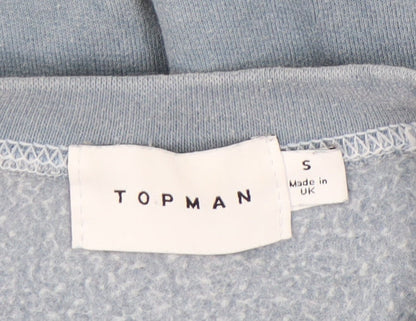 Topman Blue Men's Small Graphic Pullover Sweatshirt