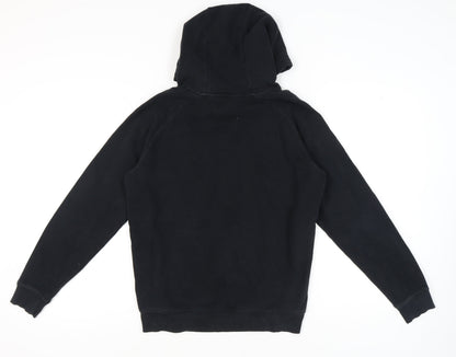 Next Boys Black Pullover Hoodie XL - Hooded Fleece with Logo
