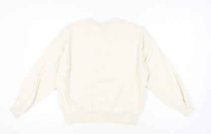 H&M Women's Beige NY Jets Pullover Sweatshirt Size 6