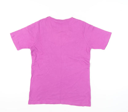Womens UK Size S Honor Millburn Pink Basic T-Shirt