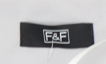 F&F Women's Grey Long Sleeve Blouse Size 10