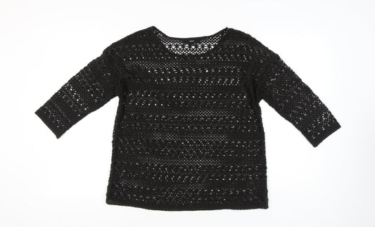 Womens UK Size 14 NEXT Black Basic Blouse