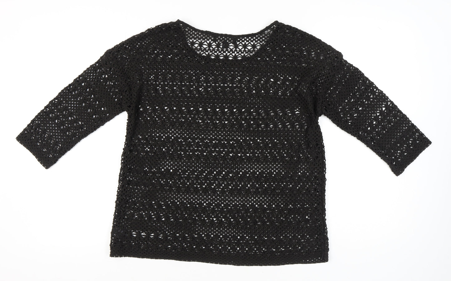 Womens UK Size 14 NEXT Black Basic Blouse