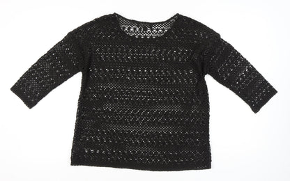 Womens UK Size 14 NEXT Black Basic Blouse