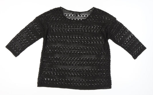 Womens UK Size 14 NEXT Black Basic Blouse