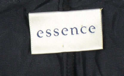 Essence Women's Black Floral Velvet Sheath Dress Size 18