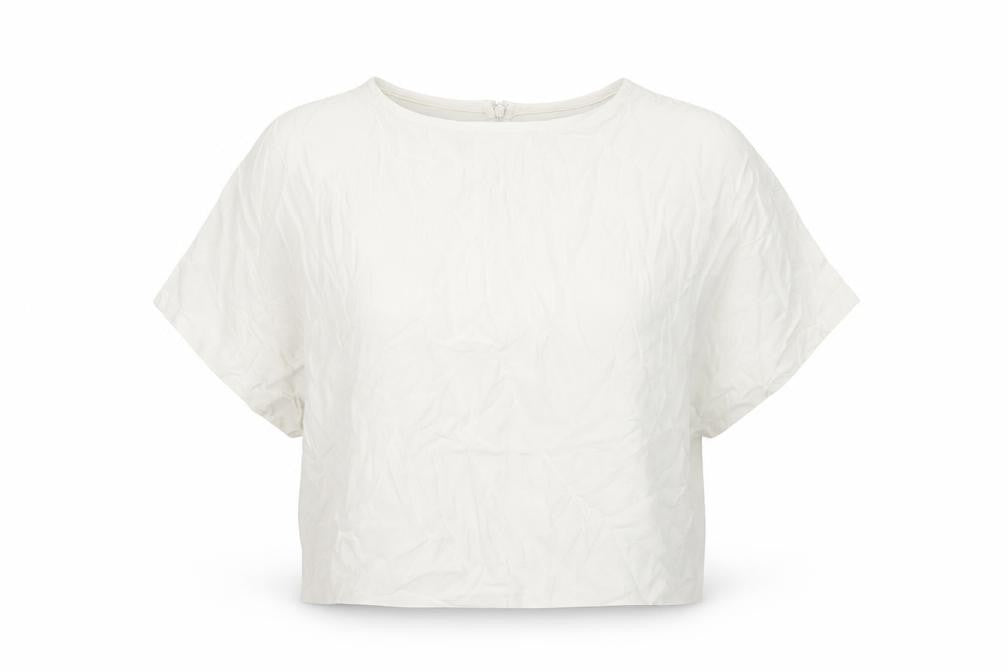 Womens UK Size 10 H&M White Basic Blouse