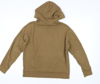 Mens UK Size S River Island Brown Pullover Hoodie