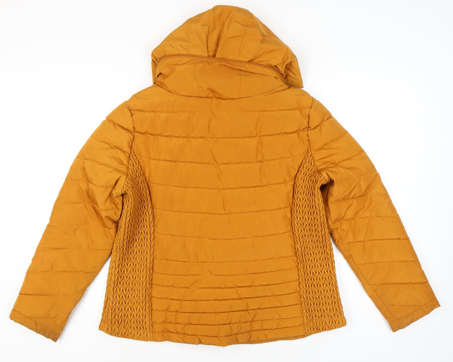 Tu Womens Orange Puffer Jacket Size 18 Hooded