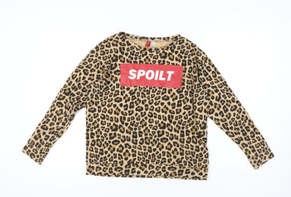 Divided Women's Animal Print Pullover Sweatshirt S