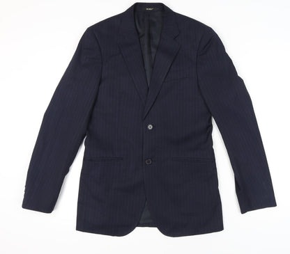 Busen Men's Blue Striped Suit Jacket 44/32