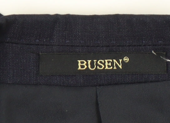 Busen Men's Blue Striped Suit Jacket 44/32