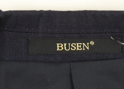 Busen Men's Blue Striped Suit Jacket 44/32