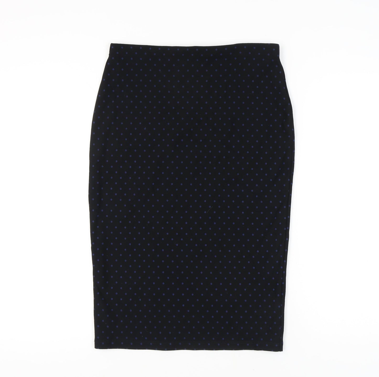 Marks and Spencer Women's Black Polka Dot Pencil Skirt