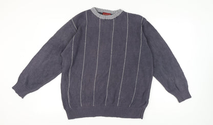 Burton Men’s Grey Cotton Pullover Jumper, Size L