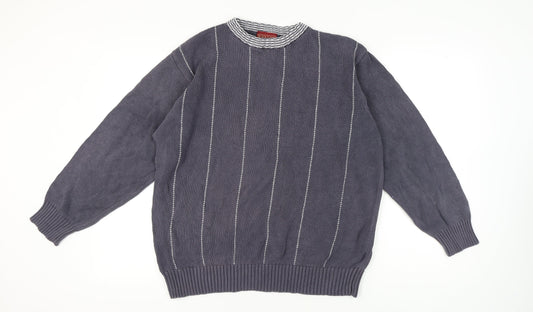 Burton Men’s Grey Cotton Pullover Jumper, Size L