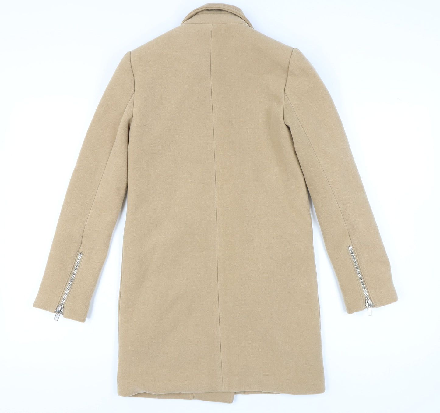 Missguided Women’s Beige Long Coat UK Size 6