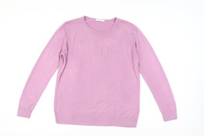 Womens UK Size L Marks and Spencer Purple Pullover Jumper