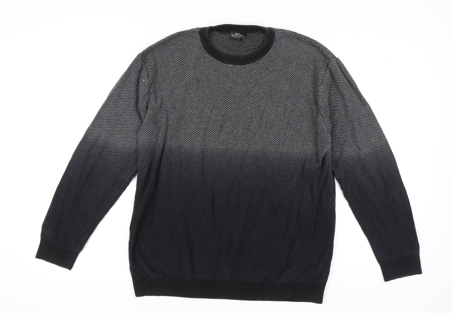 Next Men's Black XL Pullover Jumper Crew Neck