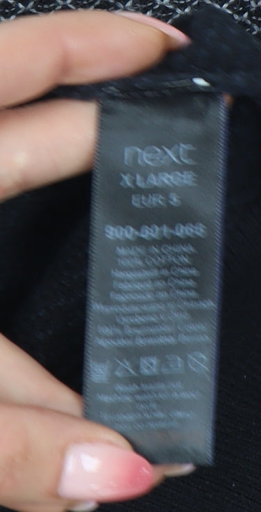 Next Men's Black XL Pullover Jumper Crew Neck