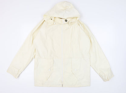Mens UK Size M Emsmorn Beige Rain Coat