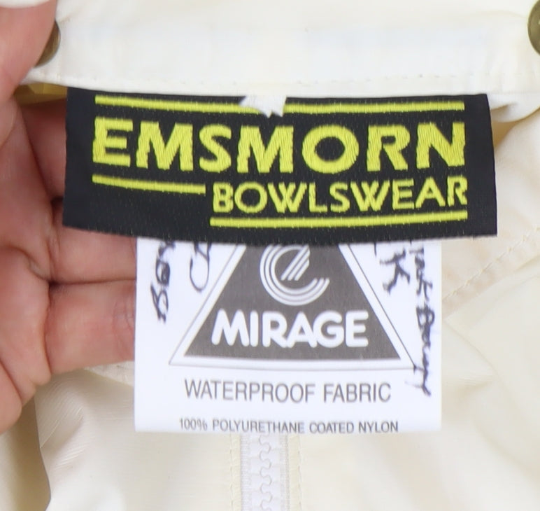 Mens UK Size M Emsmorn Beige Rain Coat