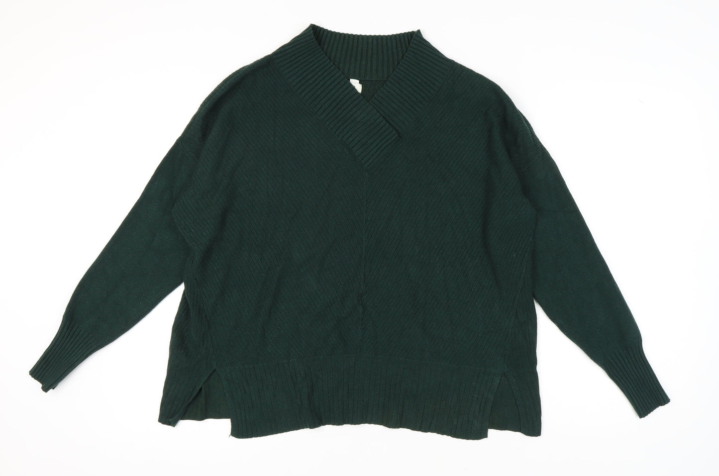 Womens UK Size L River Island Green Pullover Jumper