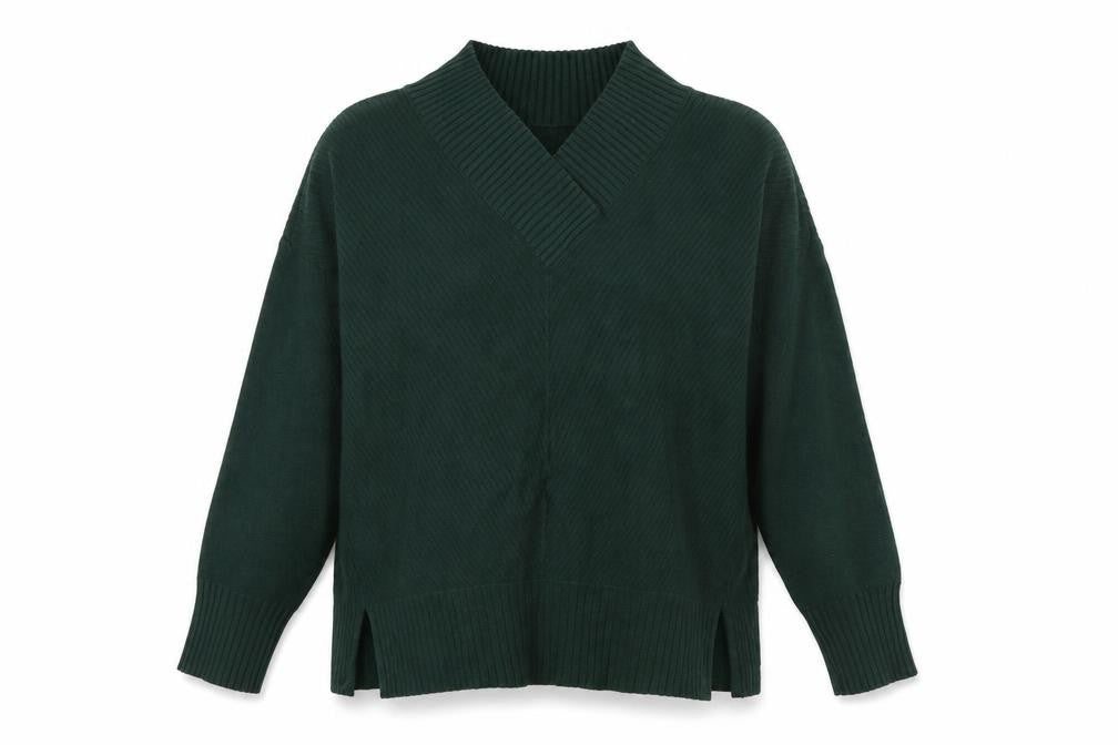 Womens UK Size L River Island Green Pullover Jumper