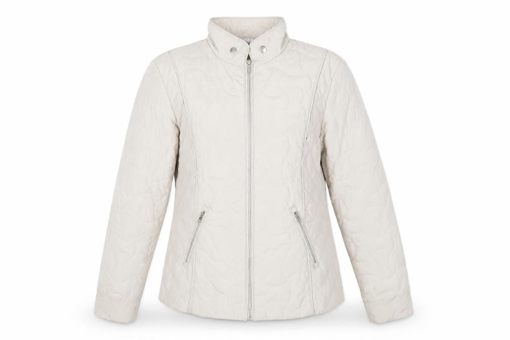 Womens UK Size 12 Classic Beige Quilted Coat