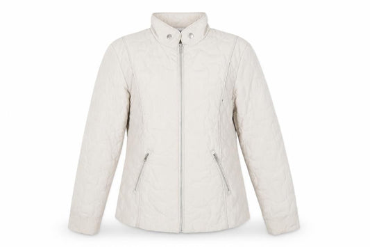 Womens UK Size 12 Classic Beige Quilted Coat