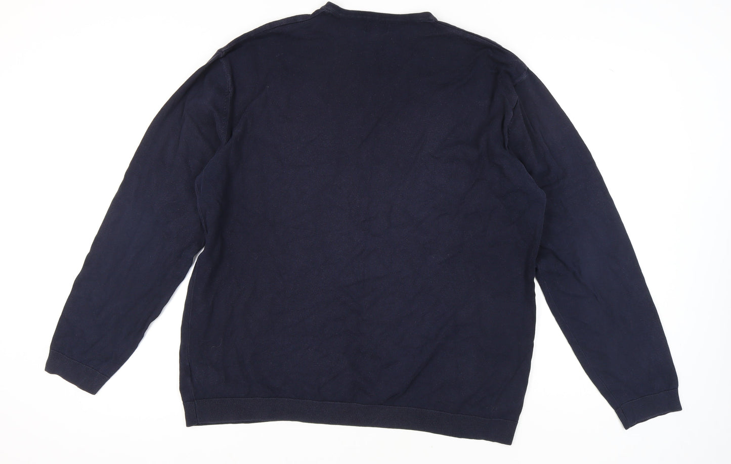Next Men's Blue Pullover V-Neck Jumper 2XL