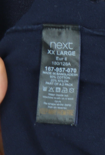 Next Men's Blue Pullover V-Neck Jumper 2XL