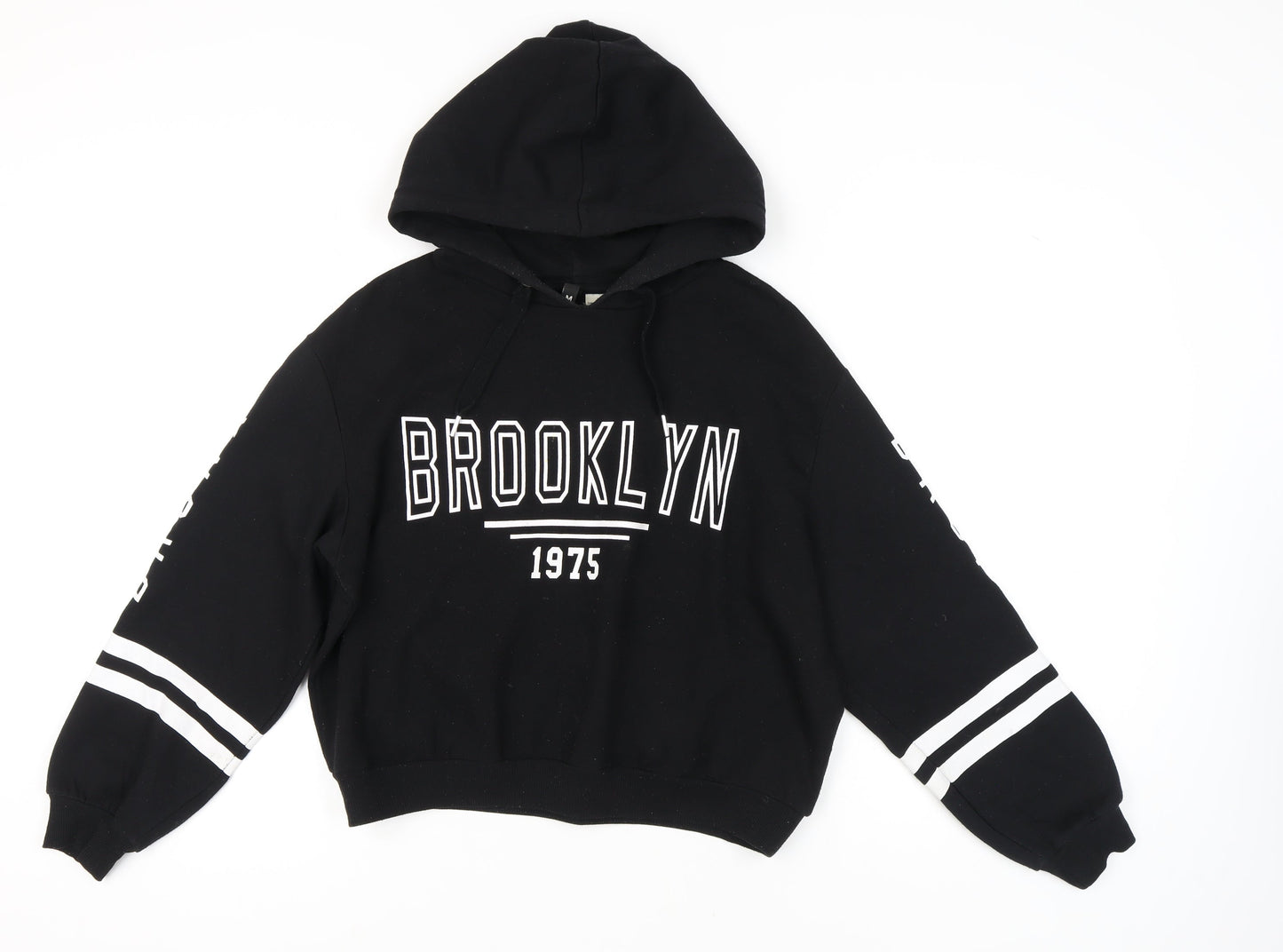 H&M Women's Black Pullover Hoodie Size M