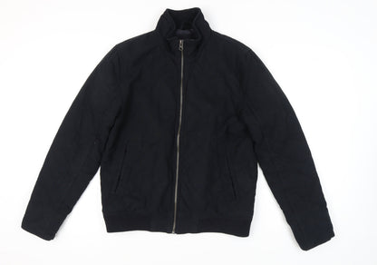 Mens UK Size M Matalan Black Basic Jacket