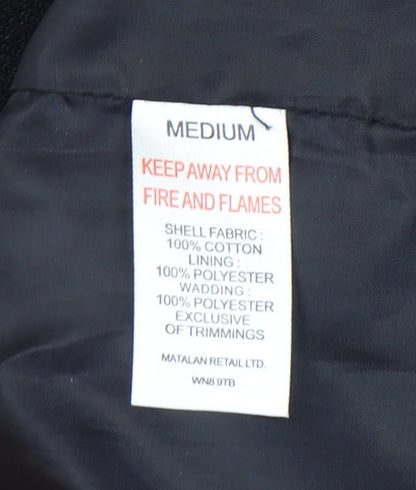 Mens UK Size M Matalan Black Basic Jacket