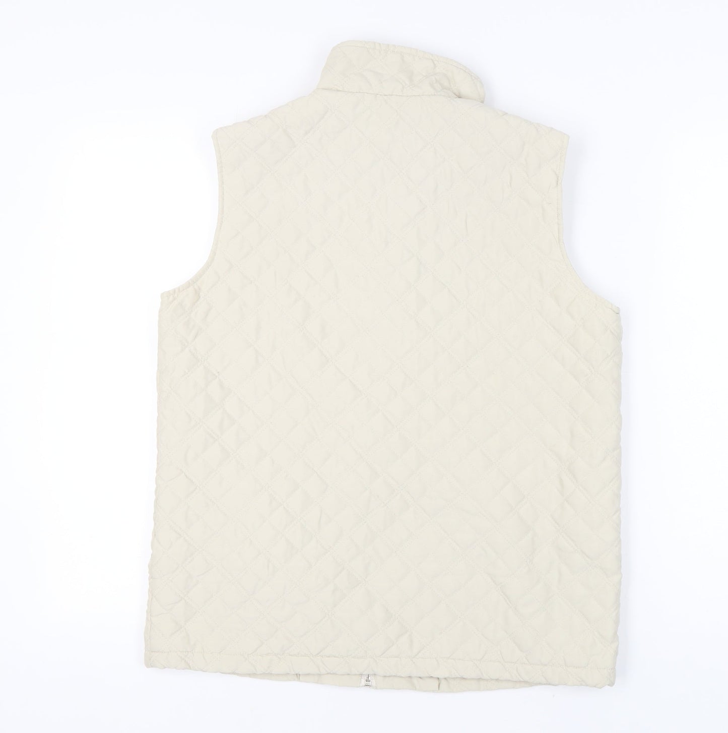 Katrin Women's Beige Quilted Waistcoat Size 12