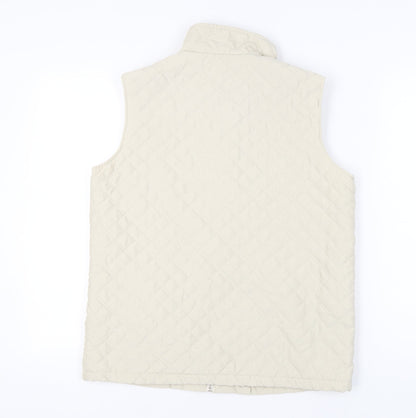 Katrin Women's Beige Quilted Waistcoat Size 12