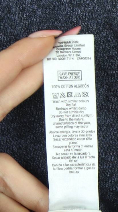 Topman Men's Grey Pullover Jumper M