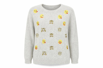 Front view of Bravado Women's Grey jumper XL
