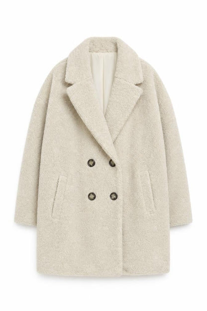 Womens UK Size L Primark Beige Overcoat